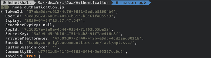 Response from v2 session creation